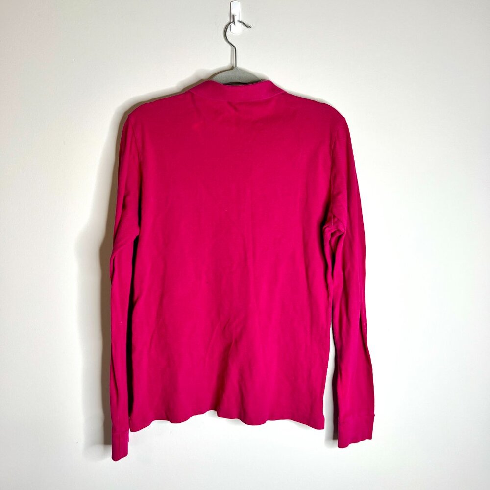 Ralph Lauren The Skinny Polo Y2K Embroidered Monogram Preppy Long Sleeve Sz XL - Picture 4 of 4
